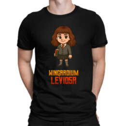 Wingardium Leviosa - Hermiona Granger - pánske tričko s potlačou pre fanúšikov série Harry Potter