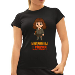 Wingardium Leviosa - Hermiona Granger - dámske tričko s potlačou pre fanúšikov série Harry Potter