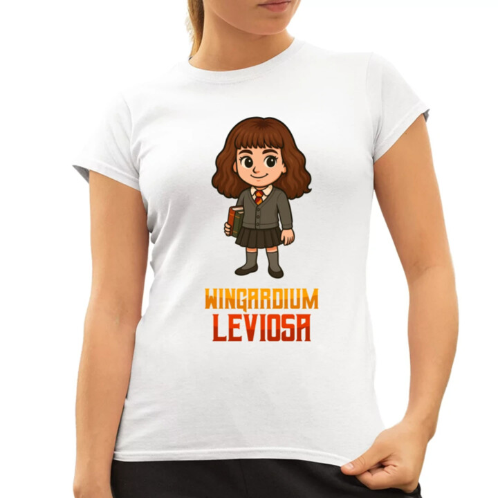 Wingardium Leviosa - Hermiona Granger - dámske tričko s potlačou pre fanúšikov série Harry Potter