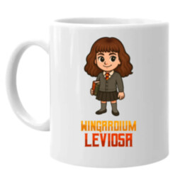 Wingardium Leviosa - Hermiona Granger - keramický hrnček s potlačou pre fanúšikov série Harry Potter