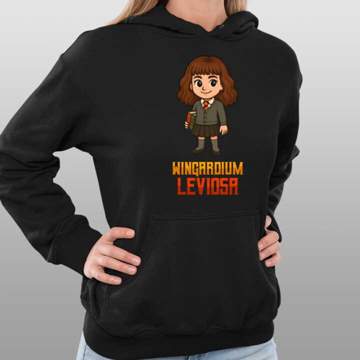 Wingardium Leviosa - Hermiona Granger  - dámska mikina s potlačou pre fanúšikov série Harry Potter