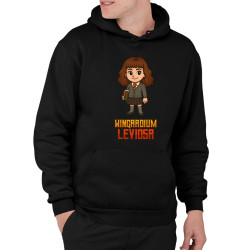 Wingardium Leviosa - Hermiona Granger  - pánska mikina s potlačou pre fanúšikov série Harry Potter