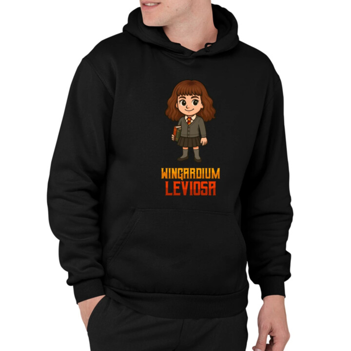 Wingardium Leviosa - Hermiona Granger  - pánska mikina s potlačou pre fanúšikov série Harry Potter