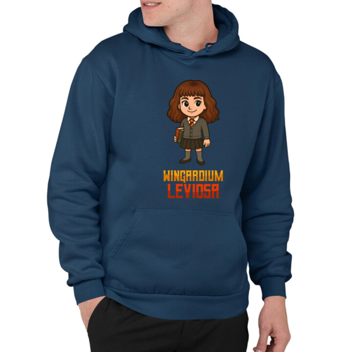 Wingardium Leviosa - Hermiona Granger  - pánska mikina s potlačou pre fanúšikov série Harry Potter