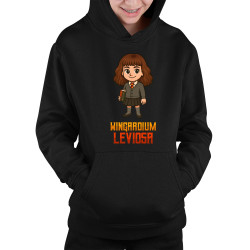 Wingardium Leviosa - Hermiona Granger - detská mikina s kapucňou pre fanúšikov série Harry Potter