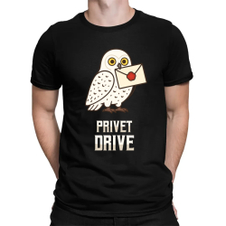 Privet Drive - Hedwiga - pánske tričko s potlačou pre fanúšikov série Harry Potter