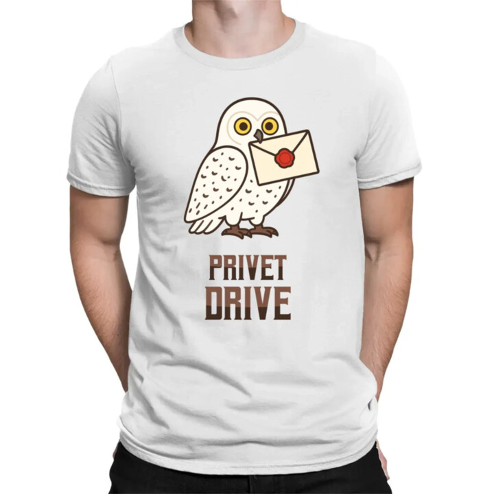 Privet Drive - Hedwiga - pánske tričko s potlačou pre fanúšikov série Harry Potter