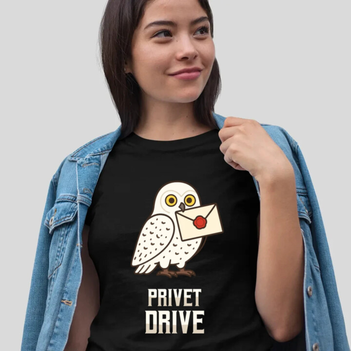 Privet Drive - Hedwiga - dámske tričko s potlačou pre fanúšikov série Harry Potter