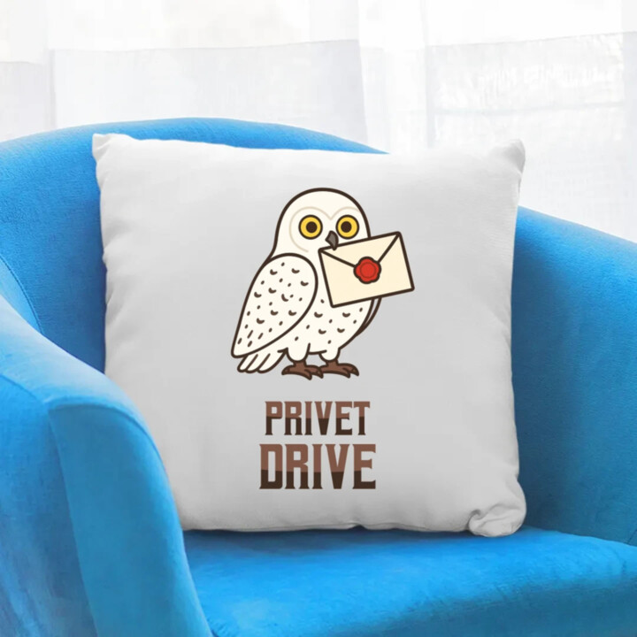Privet Drive - Hedwiga - vankúš s potlačou pre fanúšikov série Harry Potter