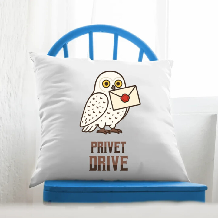 Privet Drive - Hedwiga - vankúš s potlačou pre fanúšikov série Harry Potter