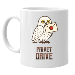 Privet Drive - Hedwiga - keramický hrnček s potlačou pre fanúšikov série Harry Potter