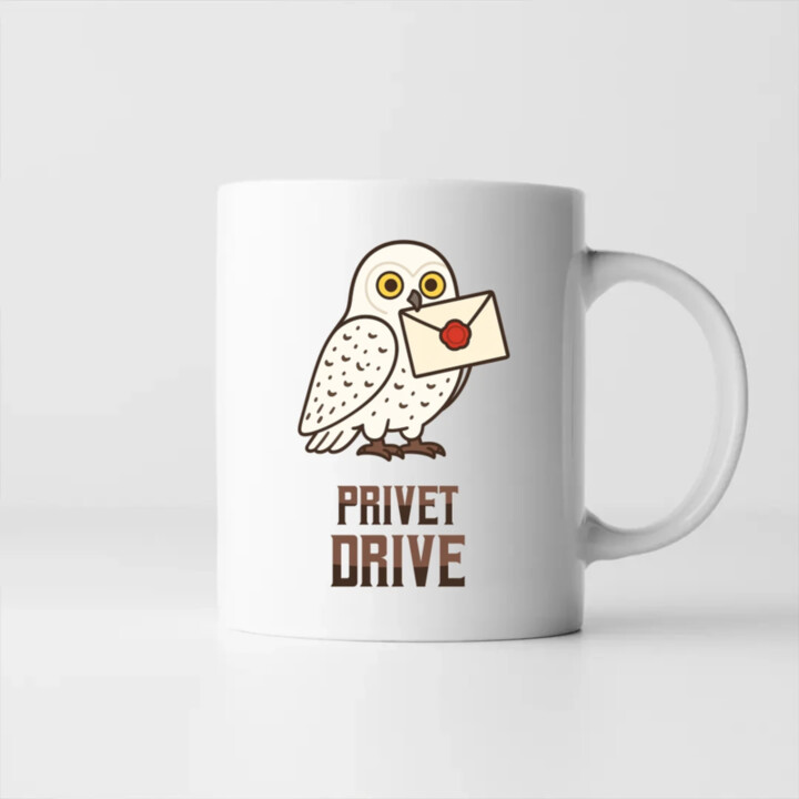 Privet Drive - Hedwiga - keramický hrnček s potlačou pre fanúšikov série Harry Potter