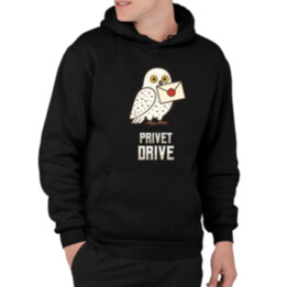 Privet Drive - Hedwiga  - pánska mikina s potlačou pre fanúšikov série Harry Potter