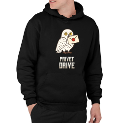 Privet Drive - Hedwiga  - pánska mikina s potlačou pre fanúšikov série Harry Potter