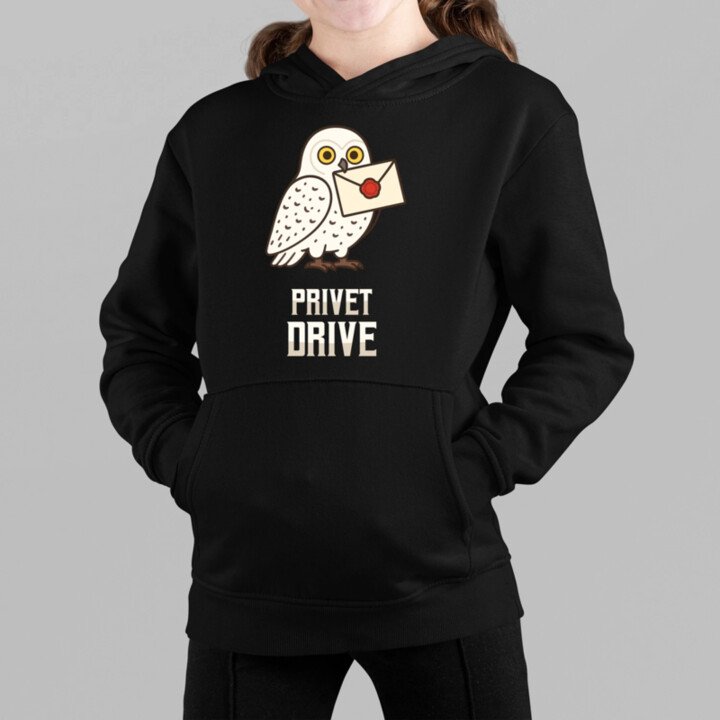 Privet Drive - Hedwiga - detská mikina s kapucňou pre fanúšikov série Harry Potter