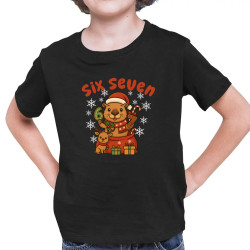 Six seven 67 - Italian Brainrot - Vianočná kapybara - detské tričko s potlačou
