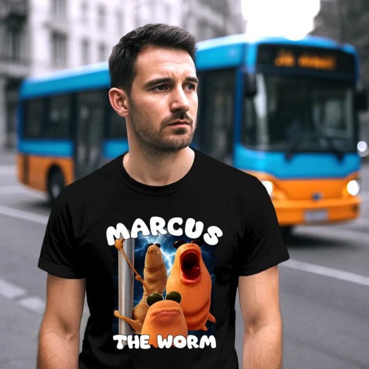 Marcus the worm - pánske tričko s potlačou