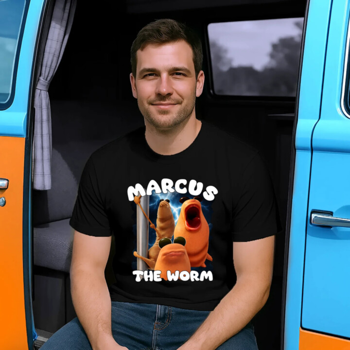 Marcus the worm - pánske tričko s potlačou