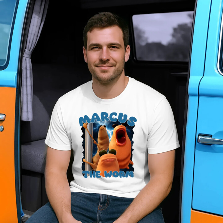 Marcus the worm - pánske tričko s potlačou