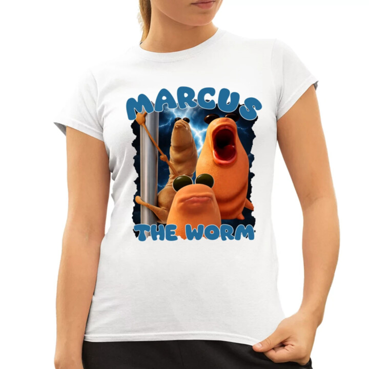 Marcus the worm - dámske tričko s potlačou