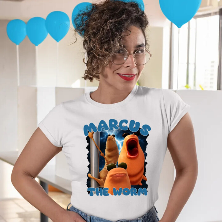 Marcus the worm - dámske tričko s potlačou
