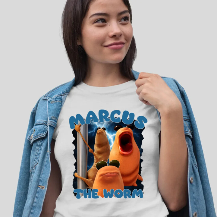 Marcus the worm - dámske tričko s potlačou