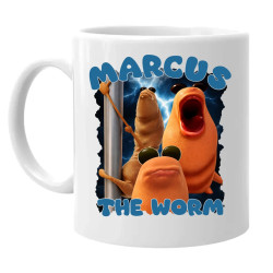 Marcus the worm - keramický hrnček s potlačou