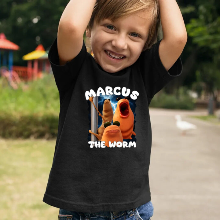 Marcus the worm - detské tričko s potlačou
