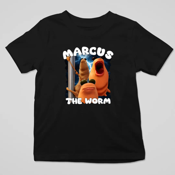Marcus the worm - detské tričko s potlačou