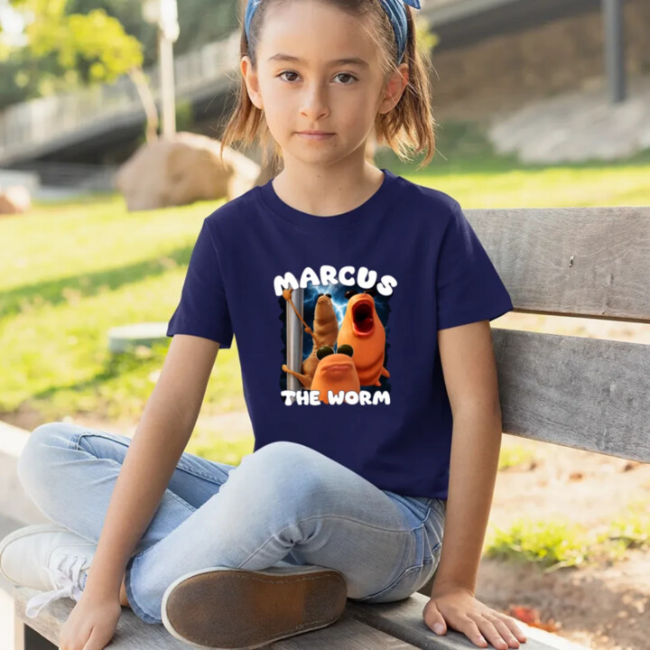 Marcus the worm - detské tričko s potlačou