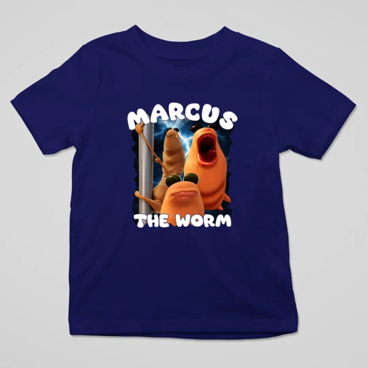 Marcus the worm - detské tričko s potlačou