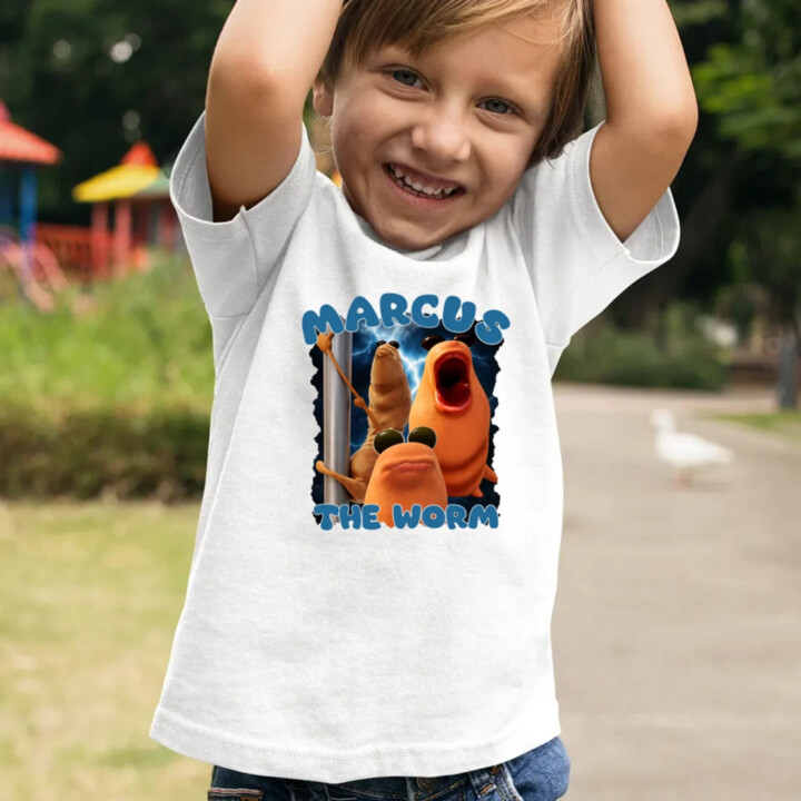Marcus the worm - detské tričko s potlačou