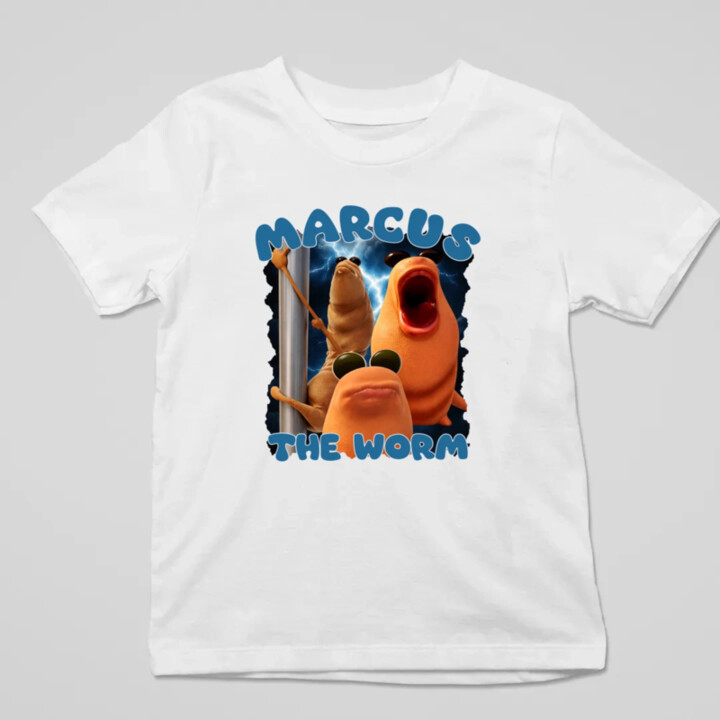 Marcus the worm - detské tričko s potlačou