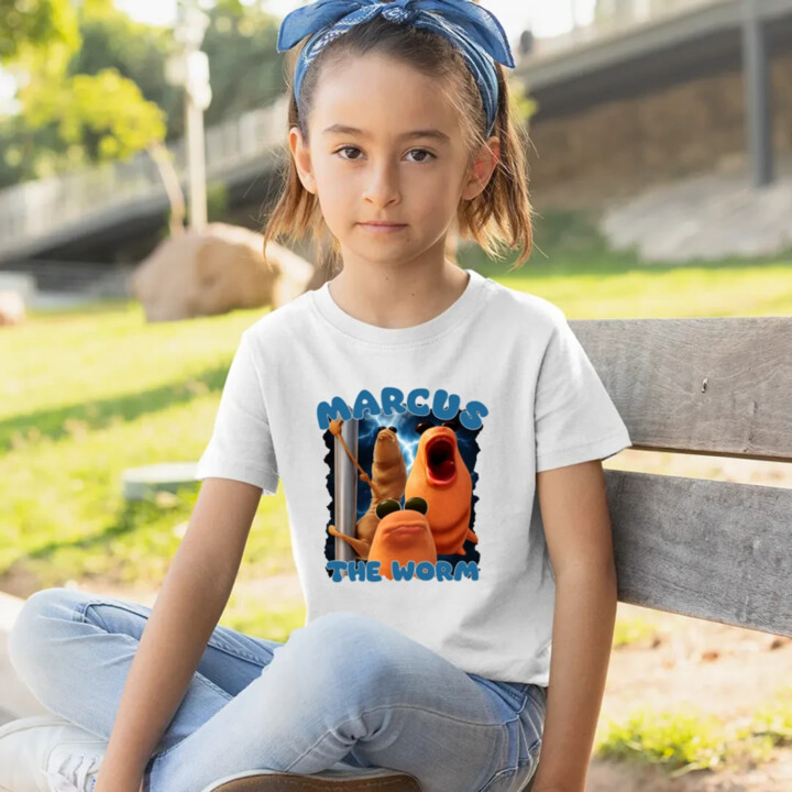 Marcus the worm - detské tričko s potlačou