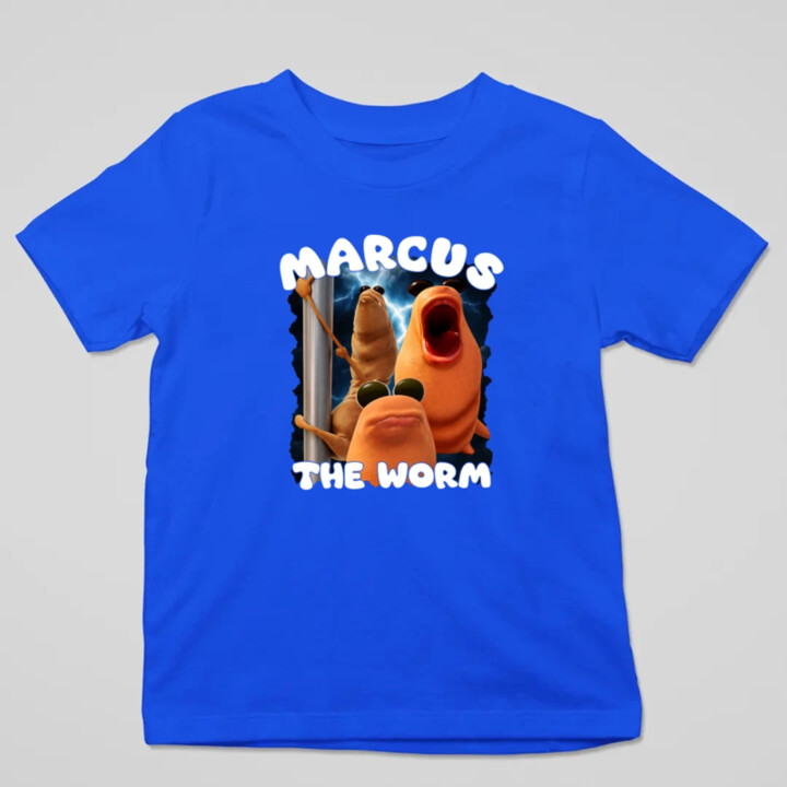 Marcus the worm - detské tričko s potlačou