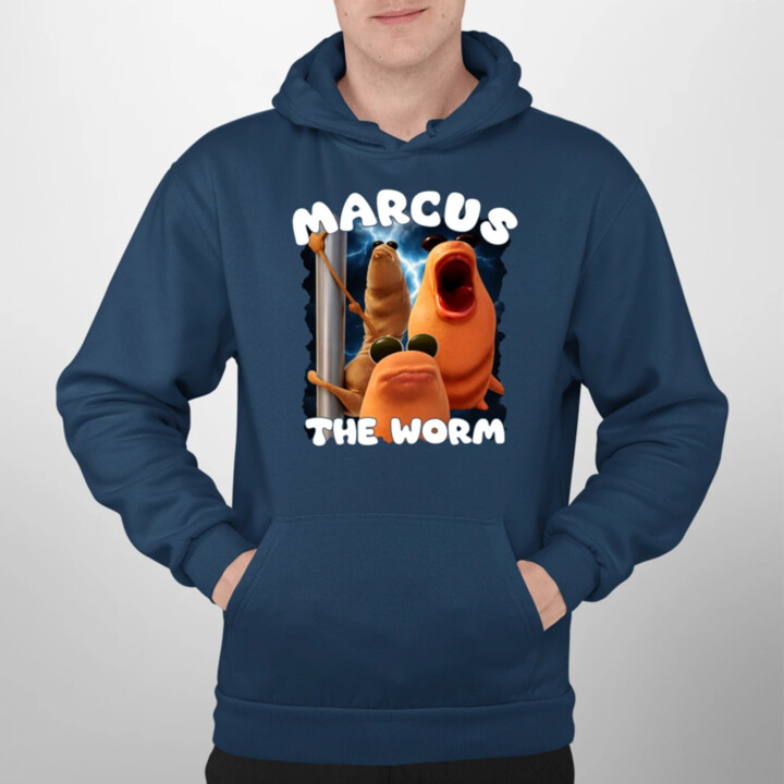 Marcus the worm  - pánska mikina s potlačou