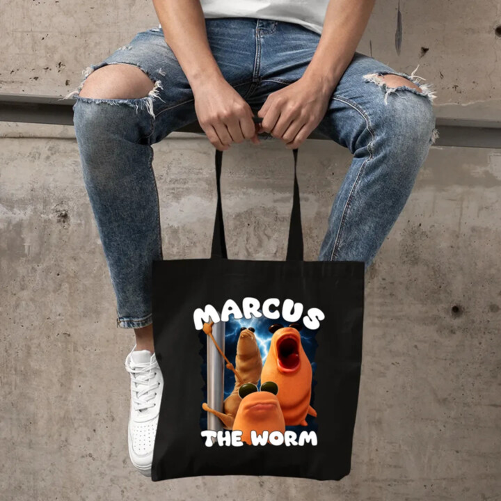 Marcus the worm - taška s potlačou