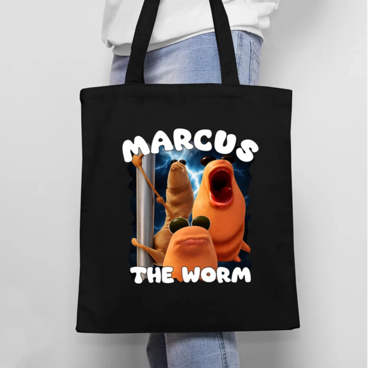 Marcus the worm - taška s potlačou