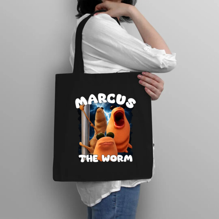 Marcus the worm - taška s potlačou