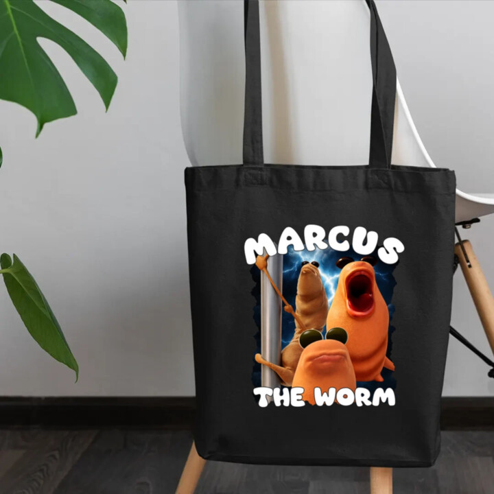Marcus the worm - taška s potlačou