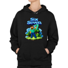 Steve 67 - Six Seven  - dámska mikina s potlačou - inspirované Minecraft