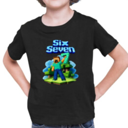 Steve 67 - Six Seven - detské tričko s potlačou - inspirované Minecraft