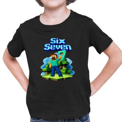 Steve 67 - Six Seven - detské tričko s potlačou - inspirované Minecraft