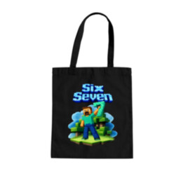 Steve 67 - Six Seven - taška s potlačou - inspirované Minecraft