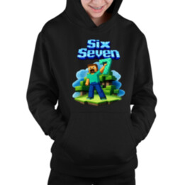 Steve 67 - Six Seven - detská mikina s kapucňou - inspirované Minecraft