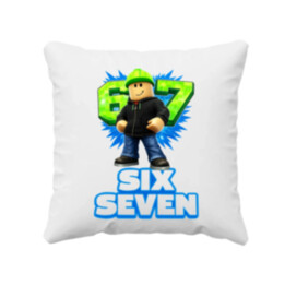 Six Seven 67 - vankúš s potlačou - inšpirované Roblox