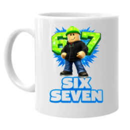 Six Seven 67 - keramický hrnček s potlačou - inšpirované Roblox