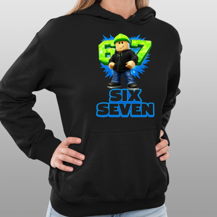Six Seven 67  - dámska mikina s potlačou - inšpirované Roblox