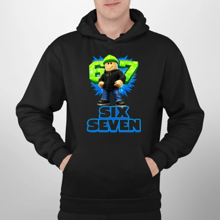 Six Seven 67  - pánska mikina s potlačou - inšpirované Roblox