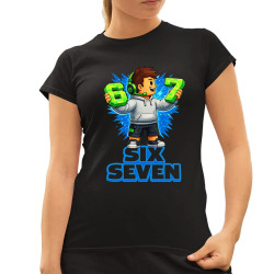 67 - Six Seven - dámske tričko s potlačou - inšpirované Roblox